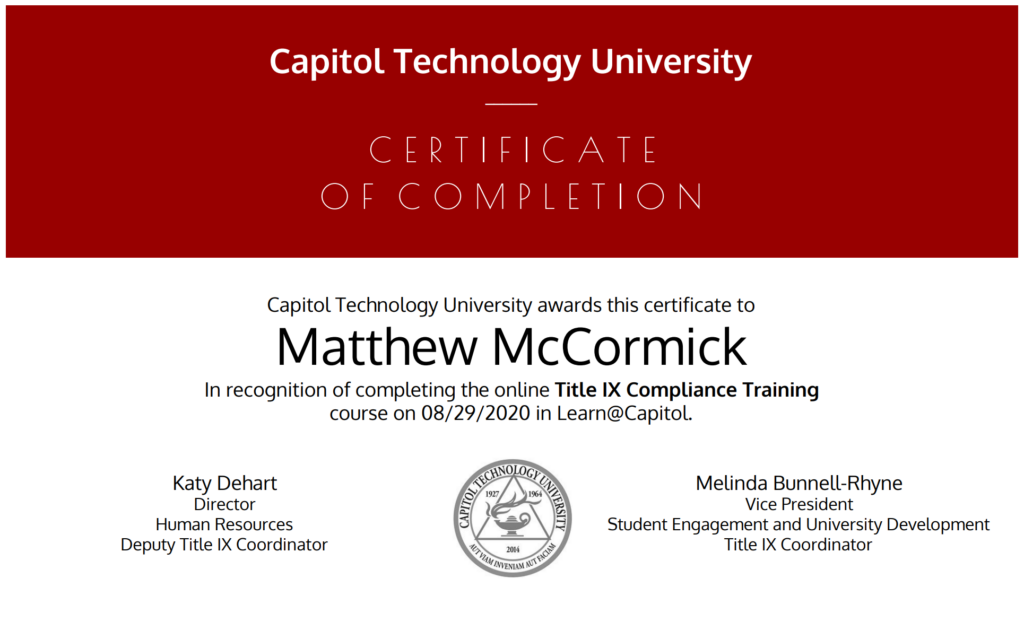 capitol-technology-university-title-ix-catholica-romana-magister